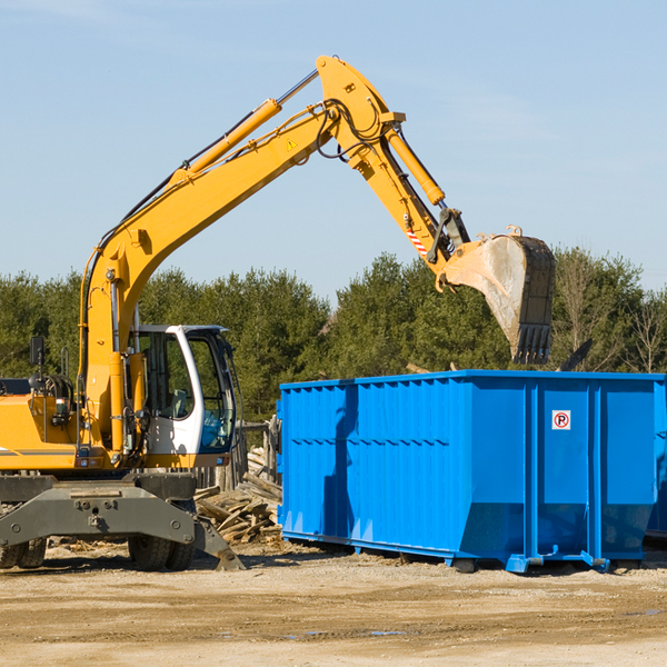 can i choose the location where the residential dumpster will be placed in Churchville New York